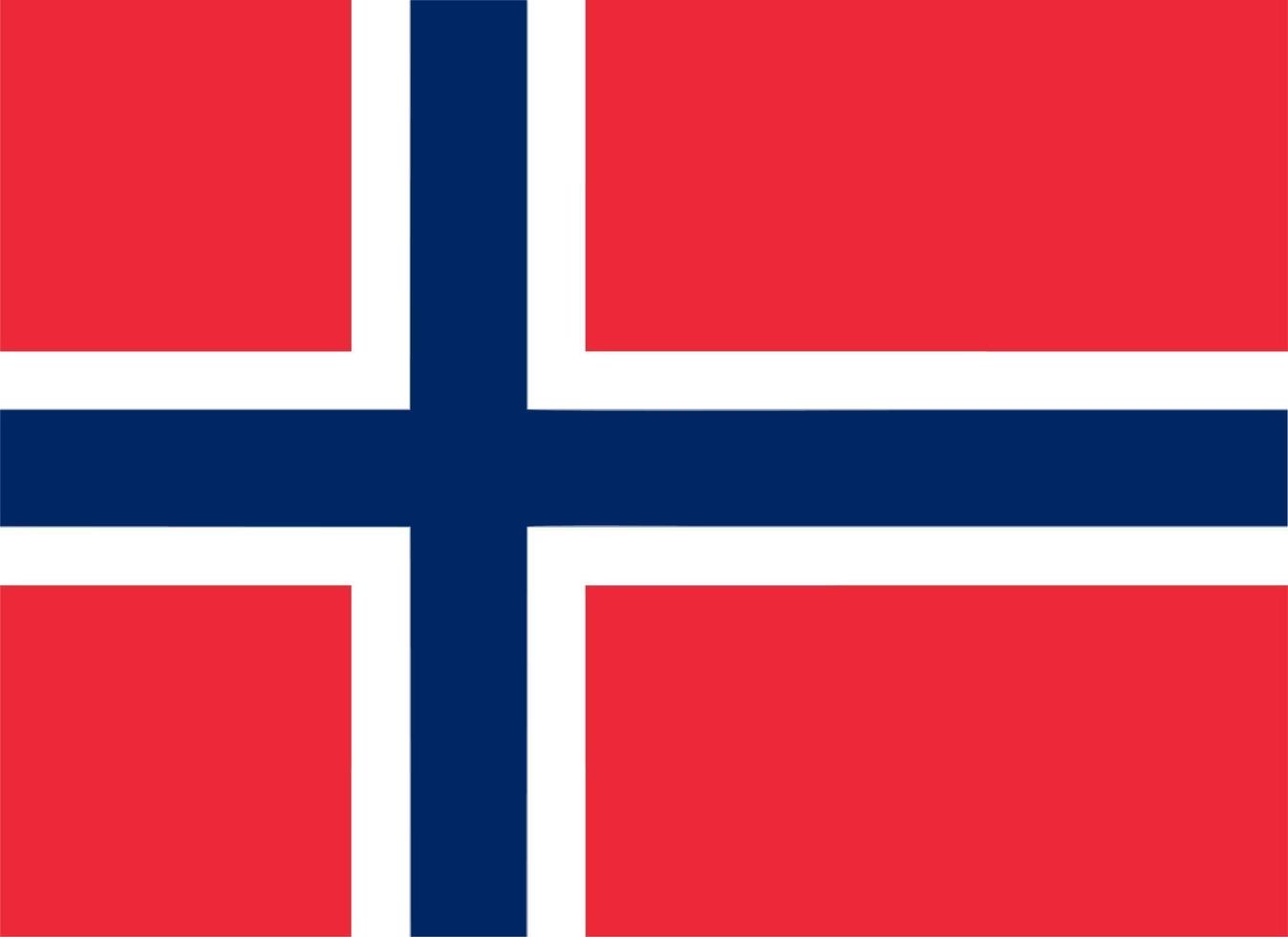 Noorse vlag van Noorwegen vector