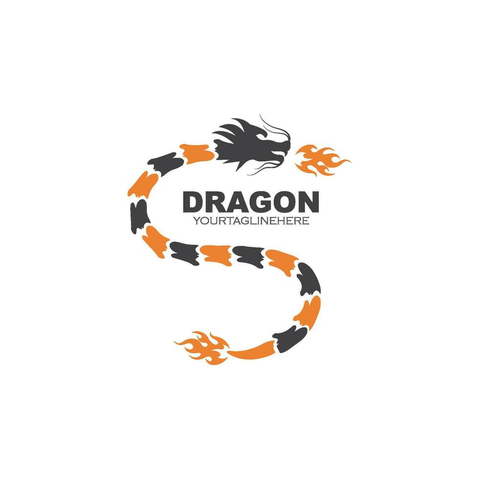 draak logo icoon sjabloon vector