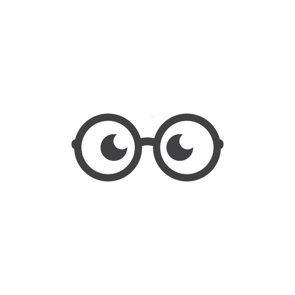 zonnebril met oog logo icoon vector illustratie ontwerp