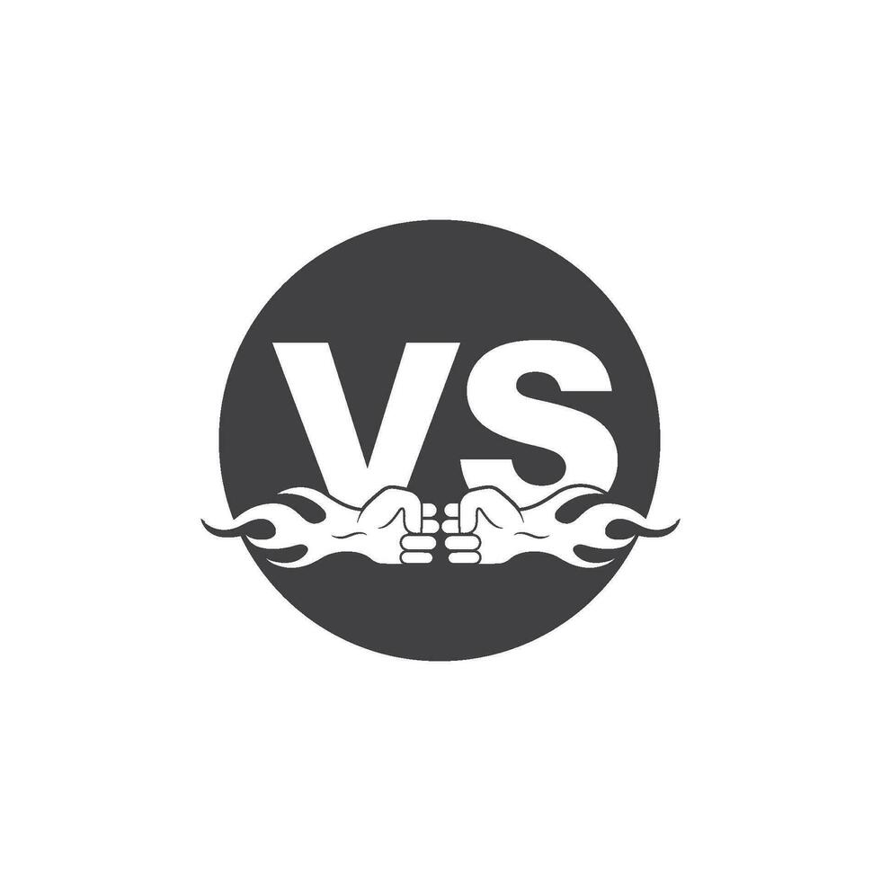 versus icoon vector illustratie ontwerp