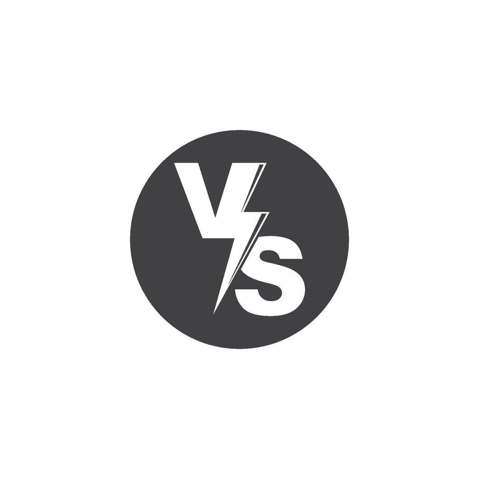 versus icoon vector illustratie ontwerp