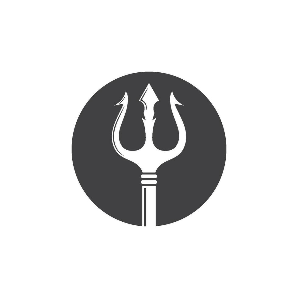 drietand logo sjabloon vector pictogram illustratie