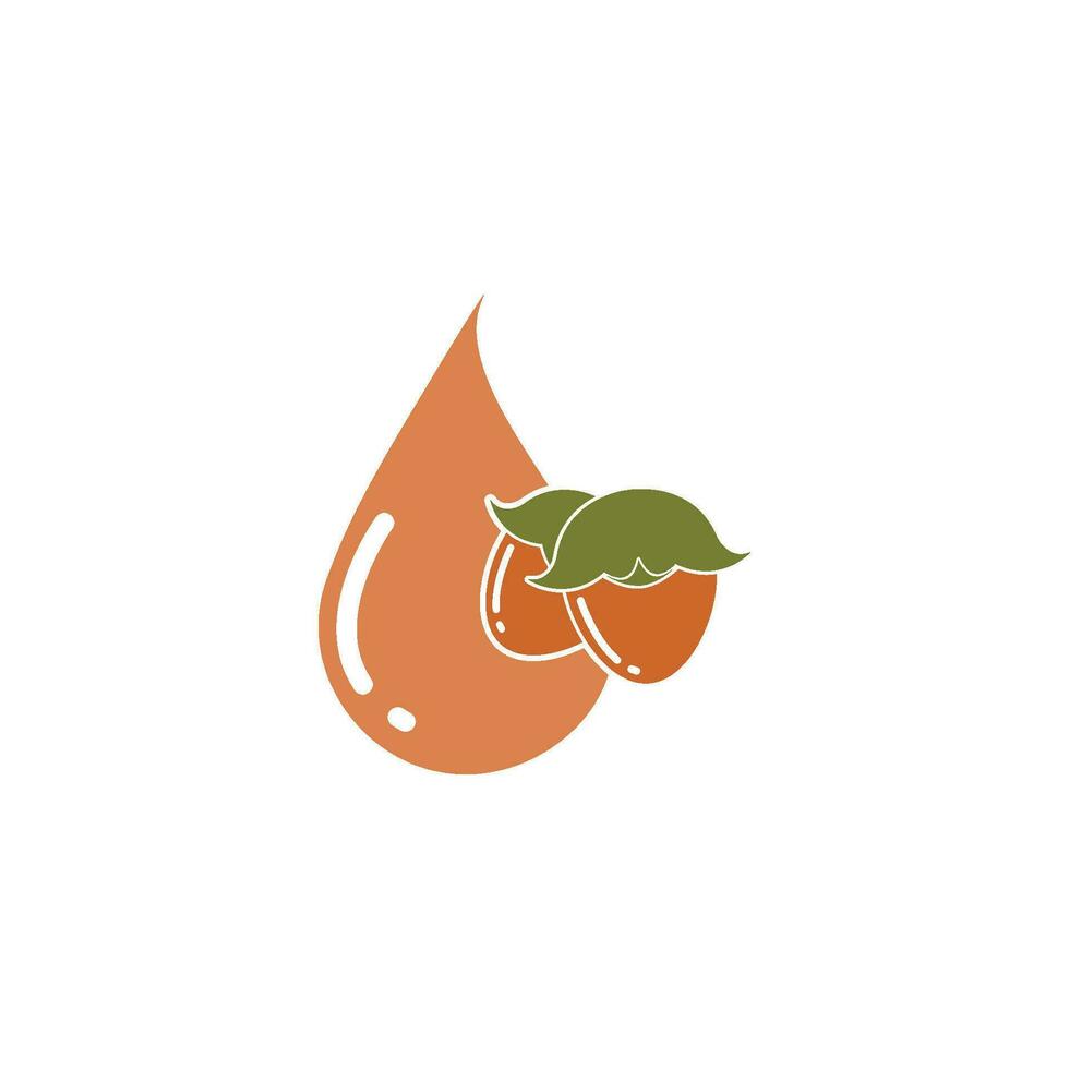 jojoba noten olie vector illustratie ontwerp