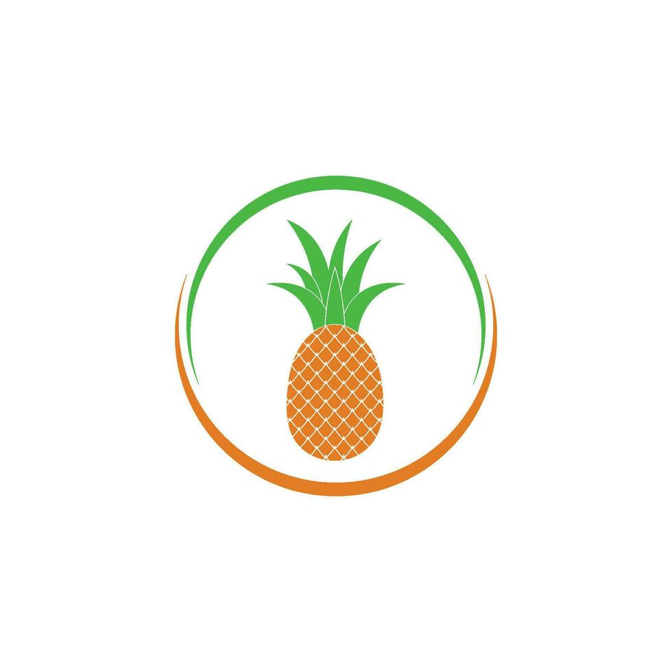 ananas icoon vector illustratie ontwerp