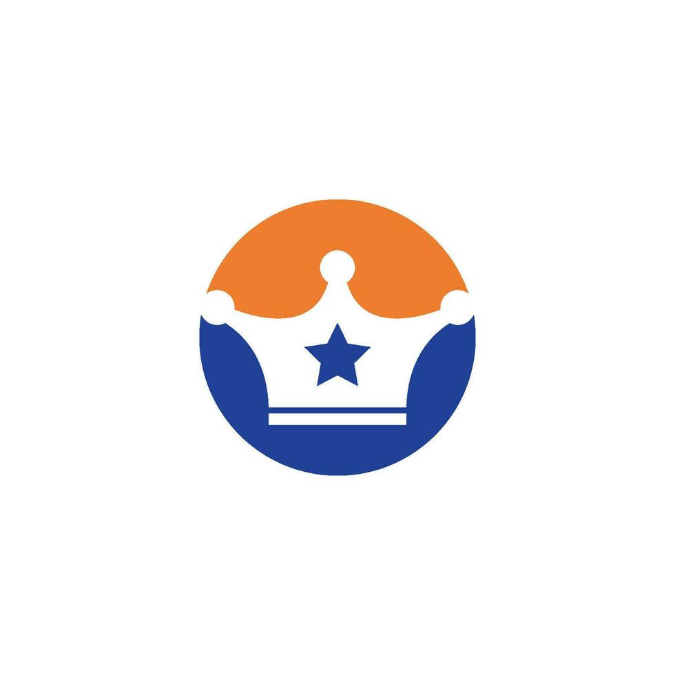 Koninklijk kroon logo icoon vector illustratie