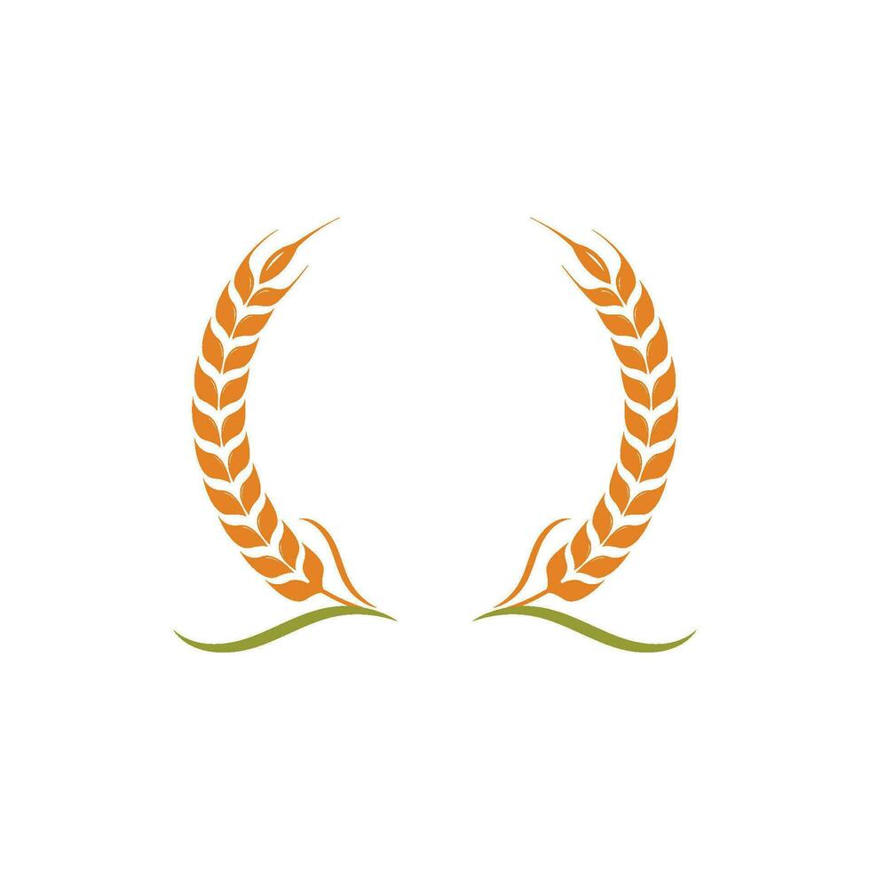 landbouw tarwe vector icoon illustratie ontwerp