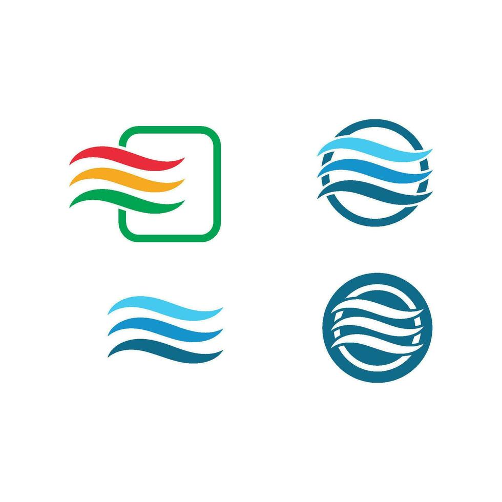 watergolf symbool en pictogram logo sjabloon vector