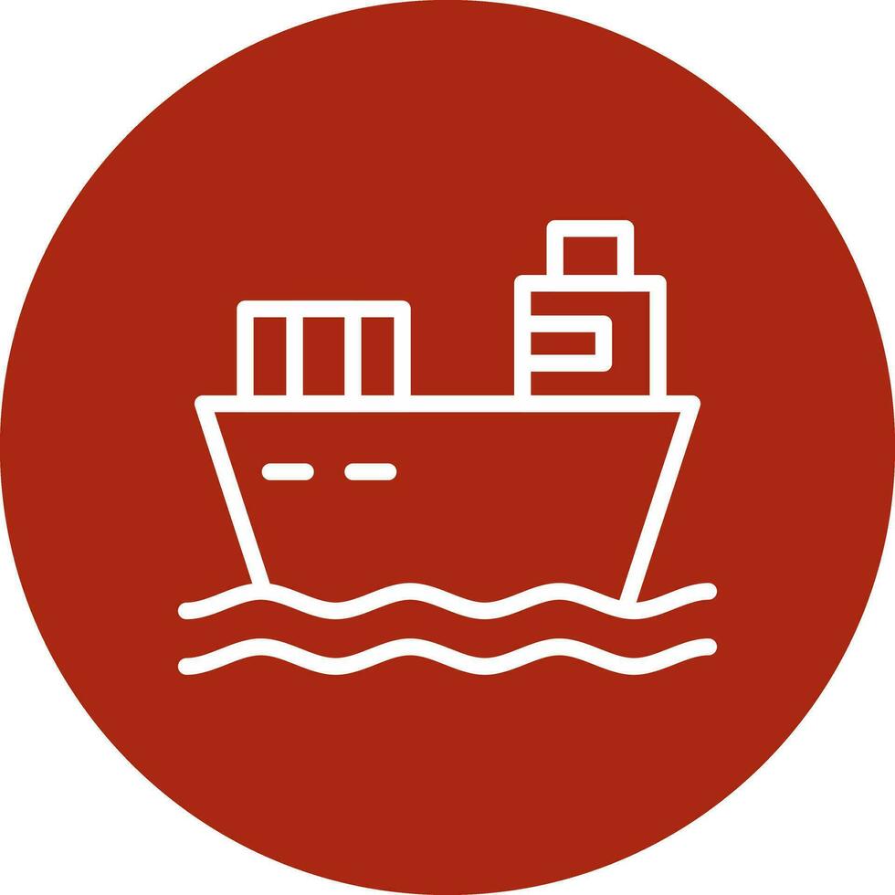 lading schip creatief icoon ontwerp vector