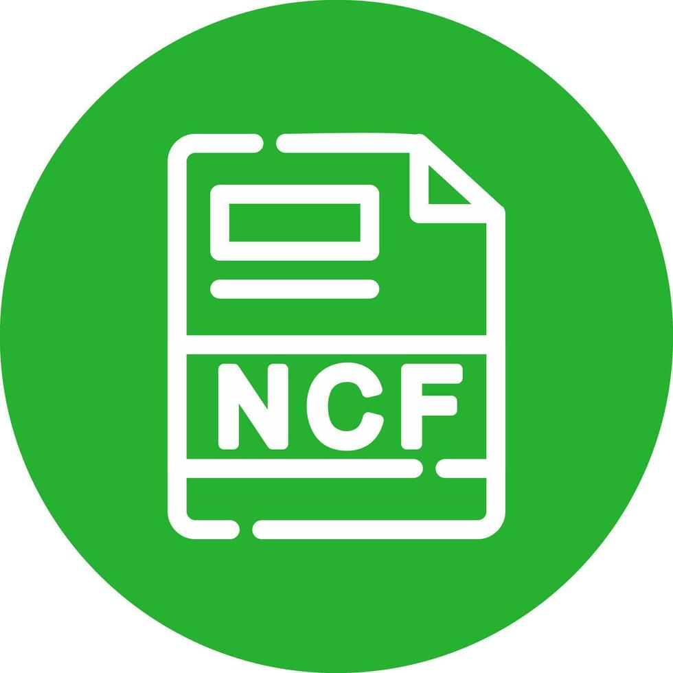 ncf creatief icoon ontwerp vector