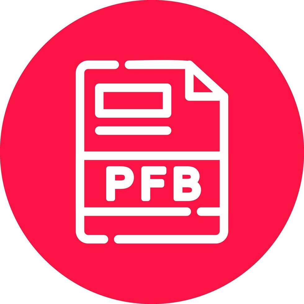 pfb creatief icoon ontwerp vector