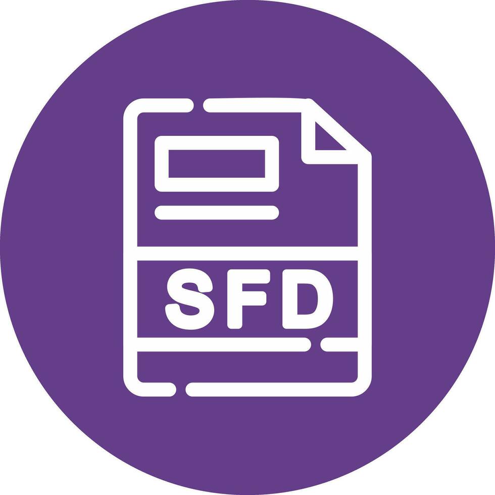 sfd creatief icoon ontwerp vector