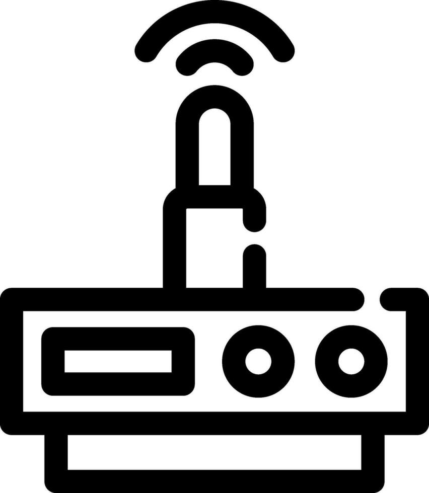 Wifi router creatief pictogrammen ontwerp vector