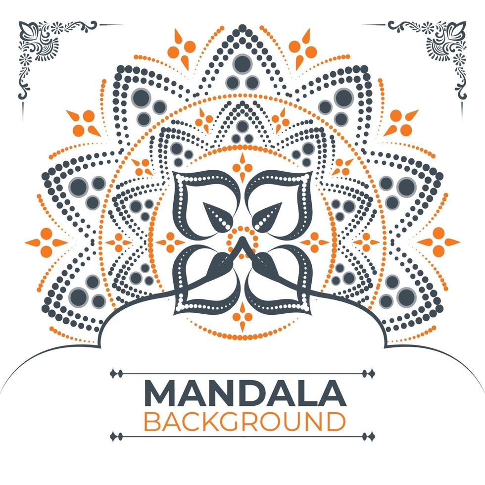 creatief en uniek mandala-achtergrondontwerp vector