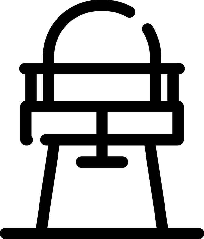 hoog stoel creatief icoon ontwerp vector