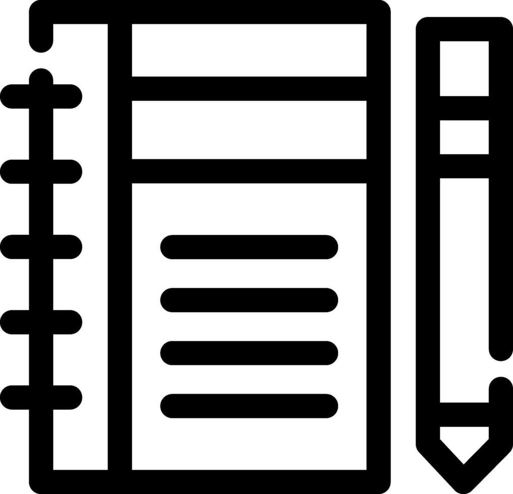 dagboek studie creatief icoon ontwerp vector