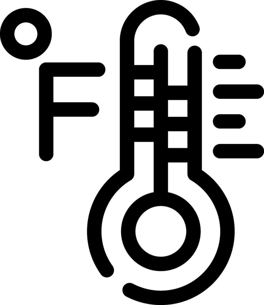 Fahrenheit creatief icoon ontwerp vector