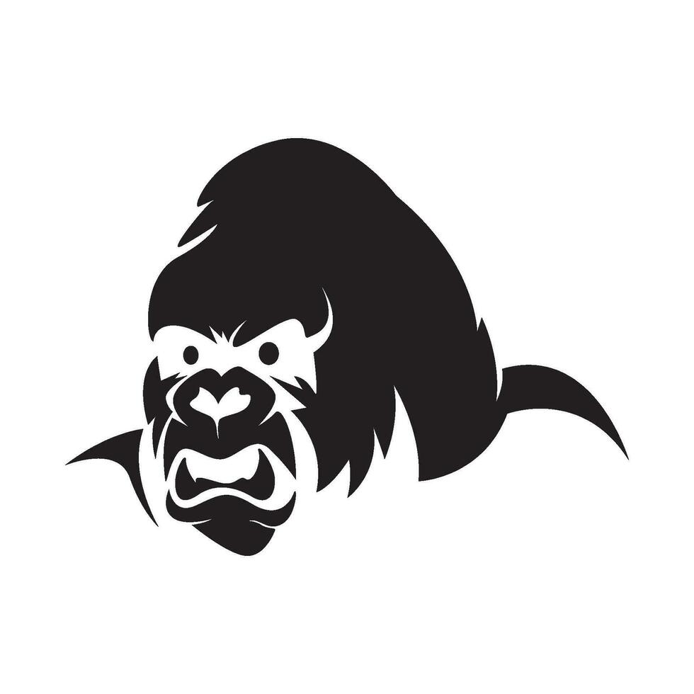 gorilla icoon logo ontwerp vector