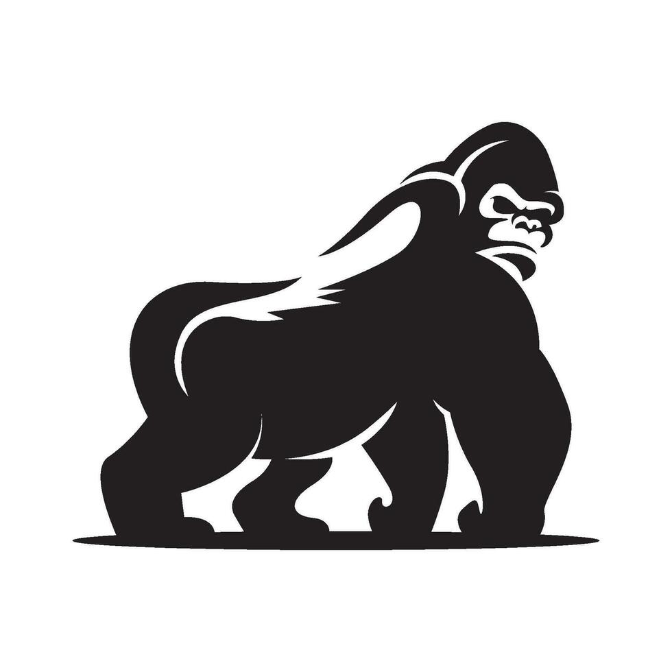 gorilla icoon logo ontwerp vector