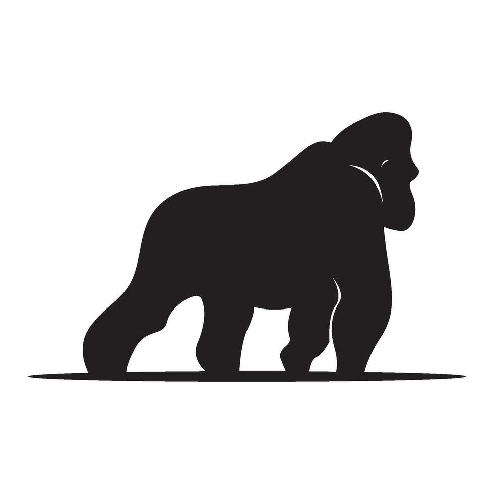 gorilla icoon logo ontwerp vector