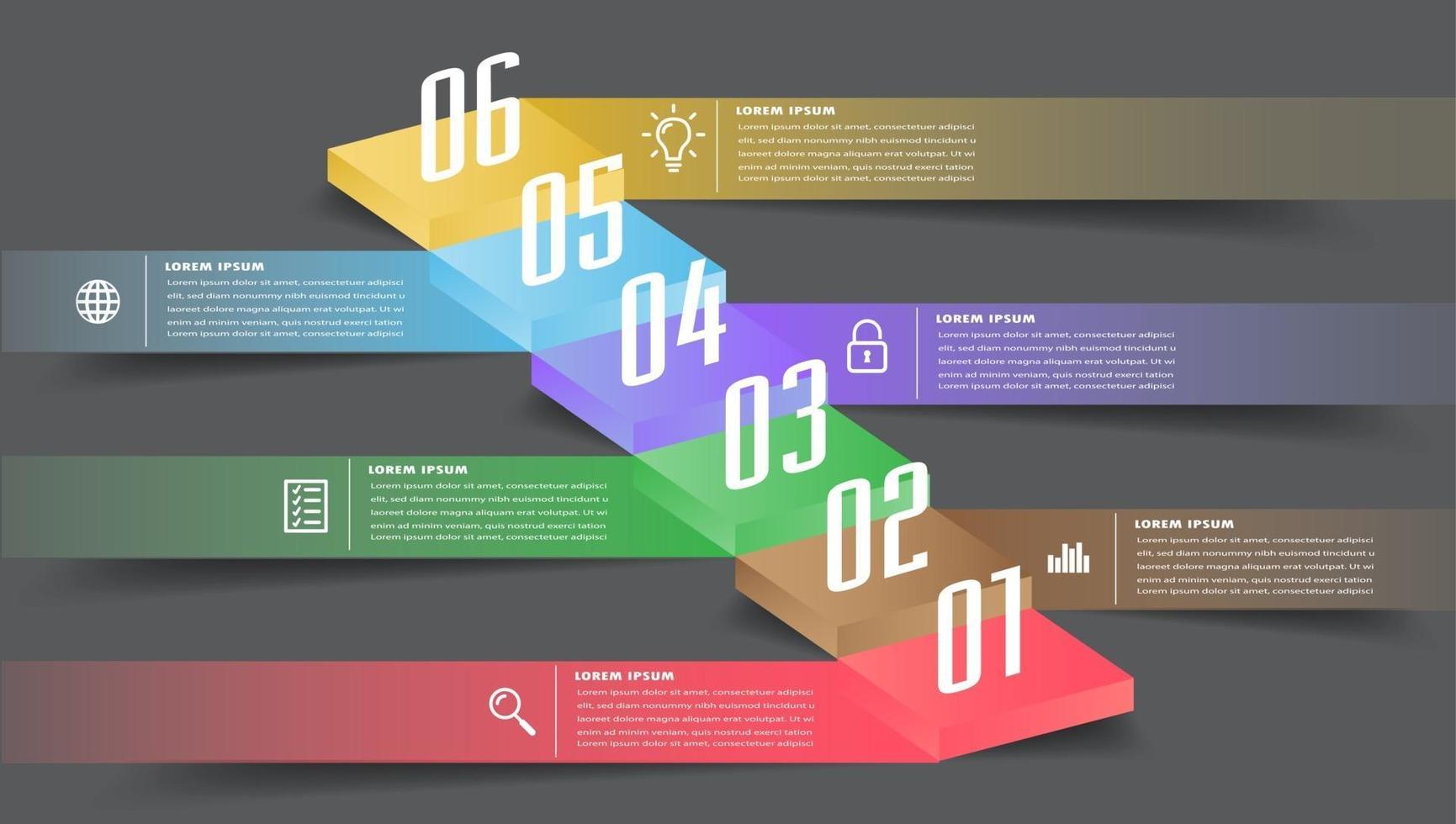 opvoeren van succesvol bedrijfsconcept. infographic vector