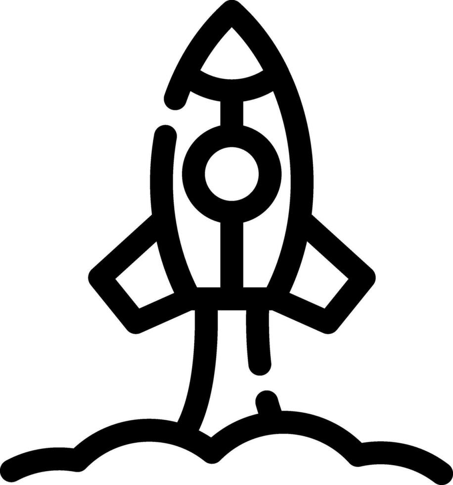 ruimteschip creatief icoon ontwerp vector