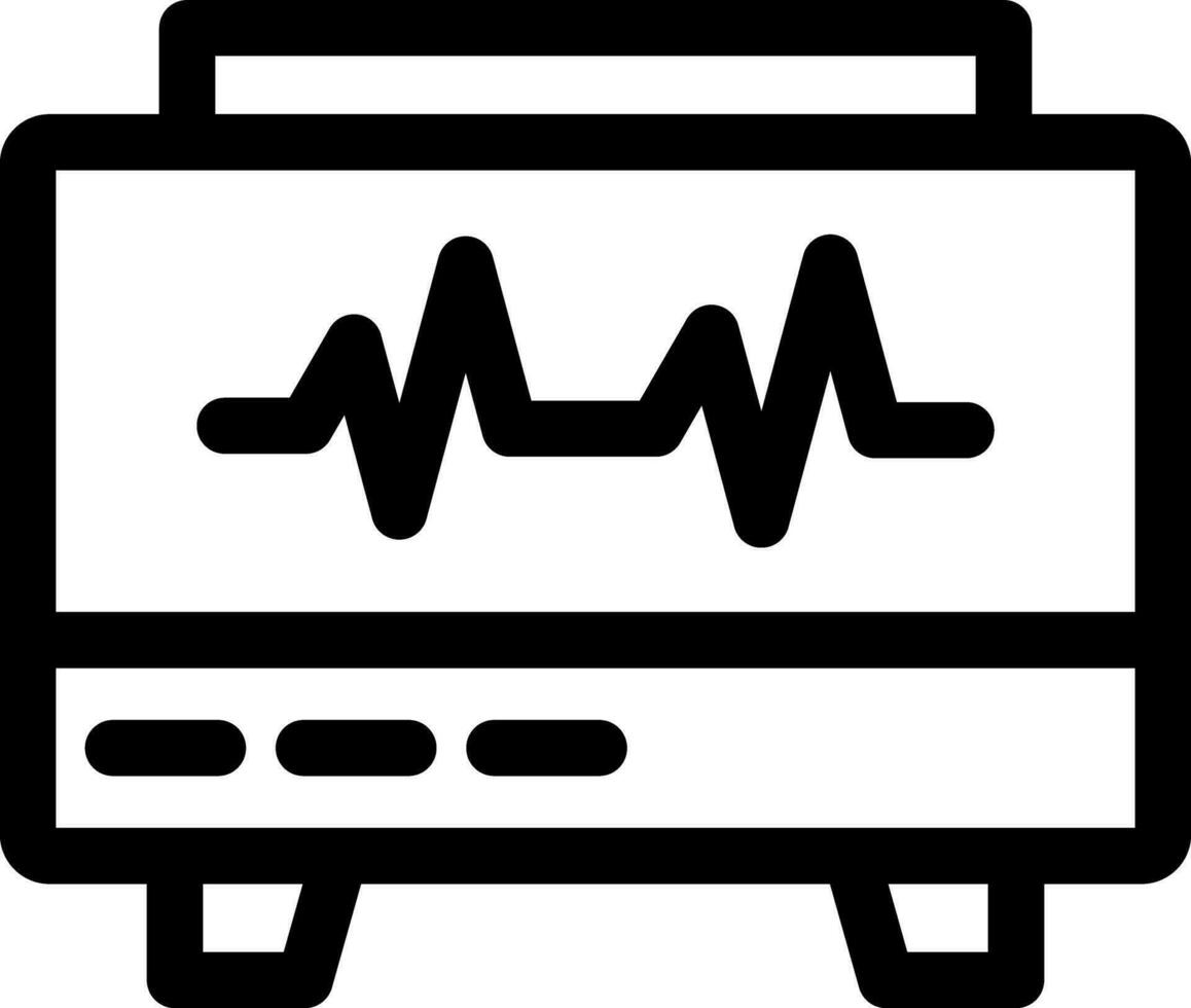 ekg toezicht houden op creatief icoon ontwerp vector