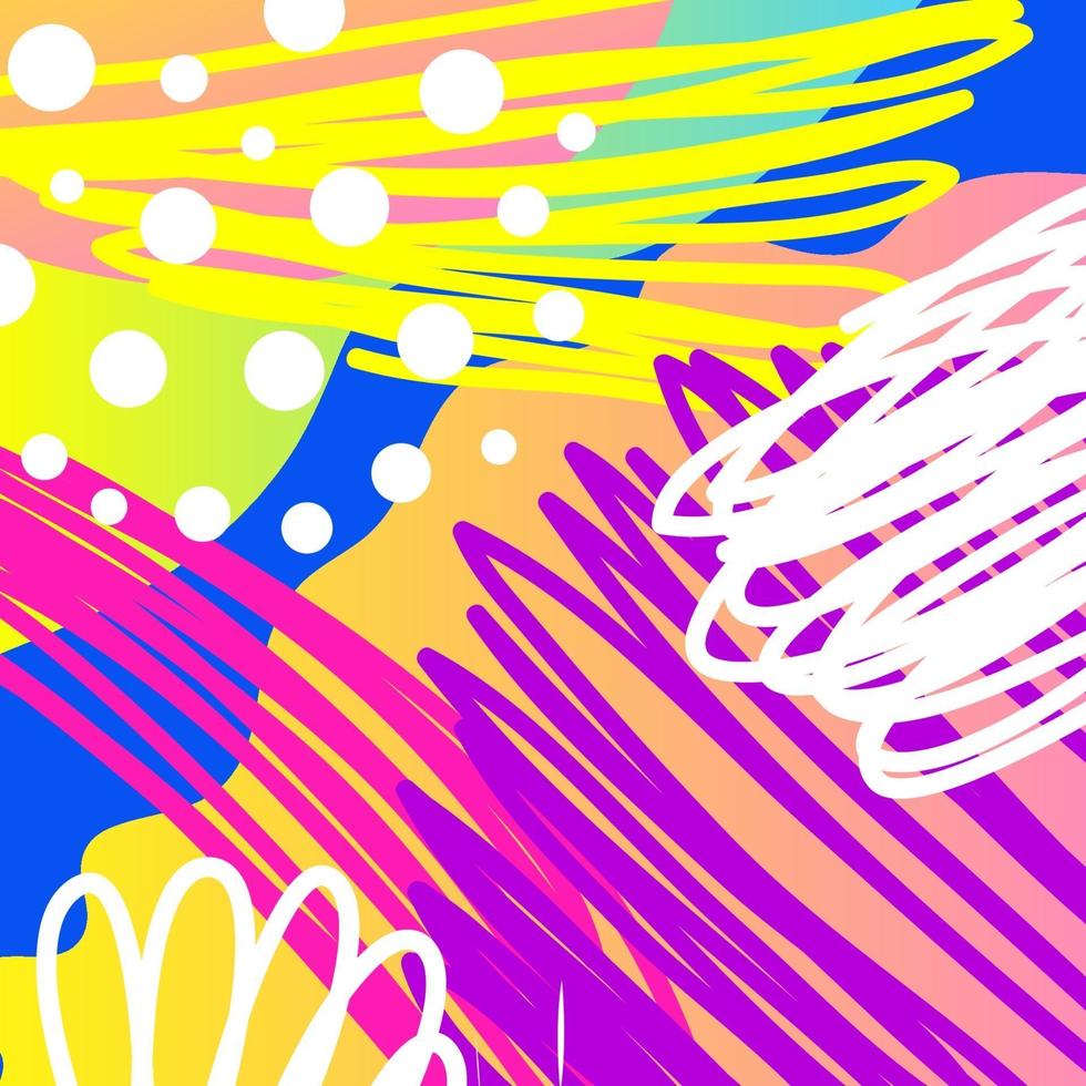 abstracte creatieve doodle achtergrond. handgetekende voorbladsjabloon vector