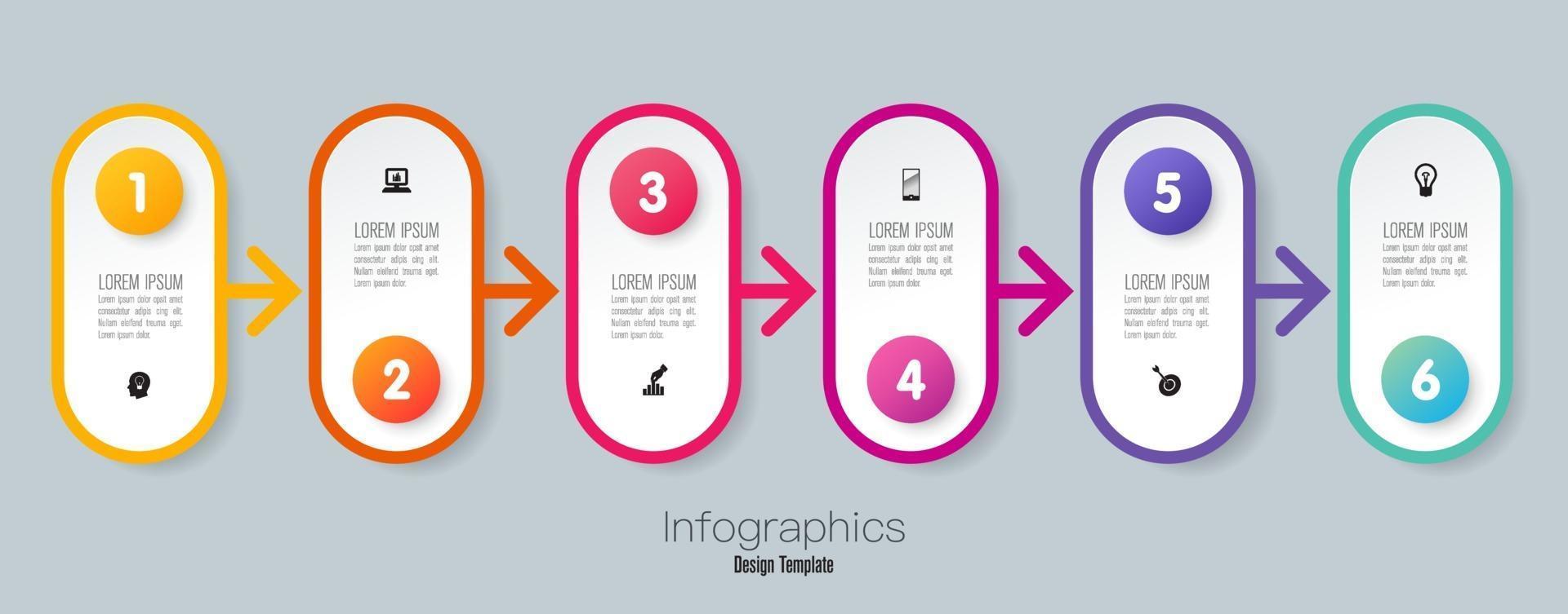 tijdlijninfographics en pictogrammen vector