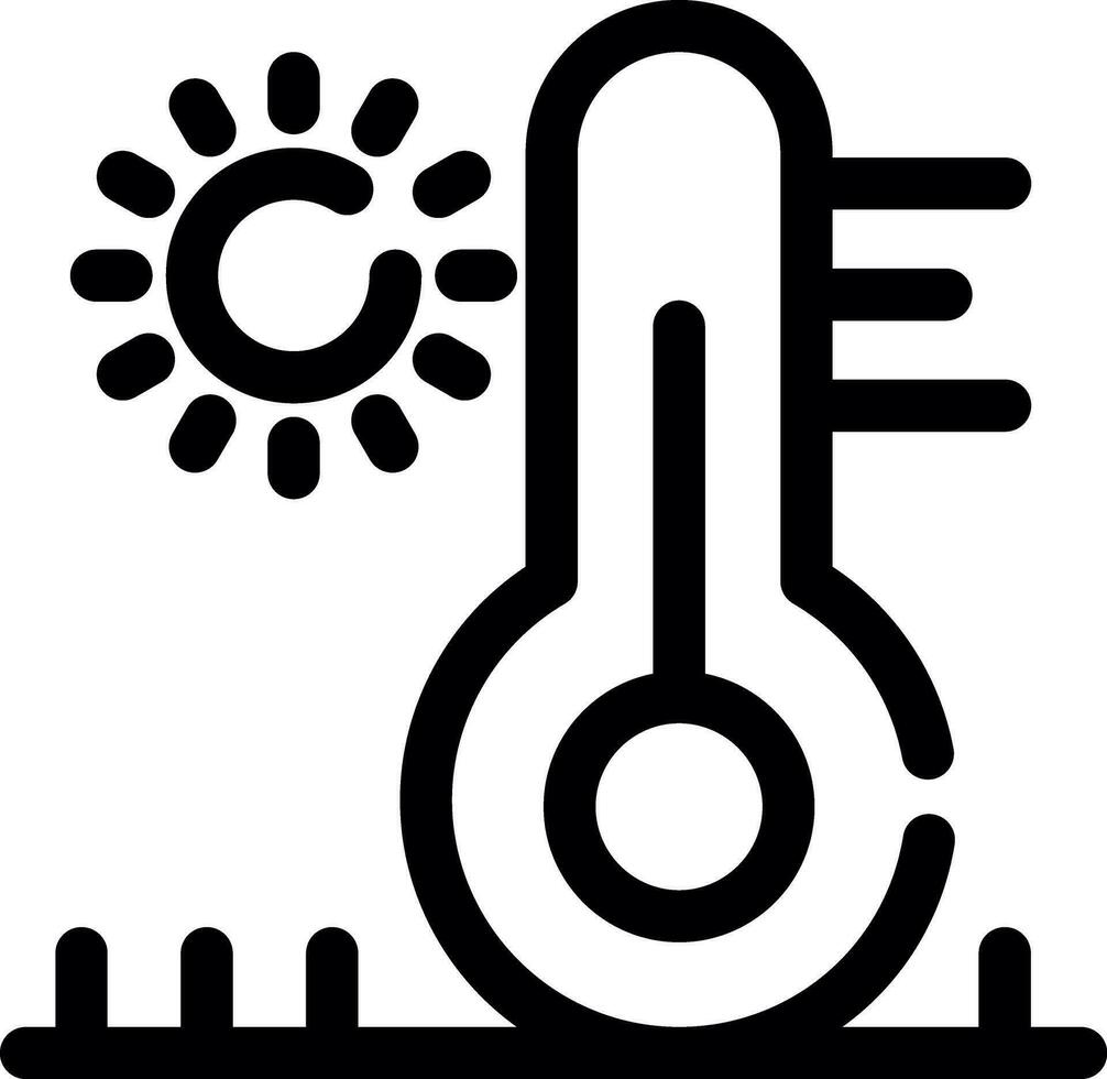 hoog temperatuur creatief icoon ontwerp vector