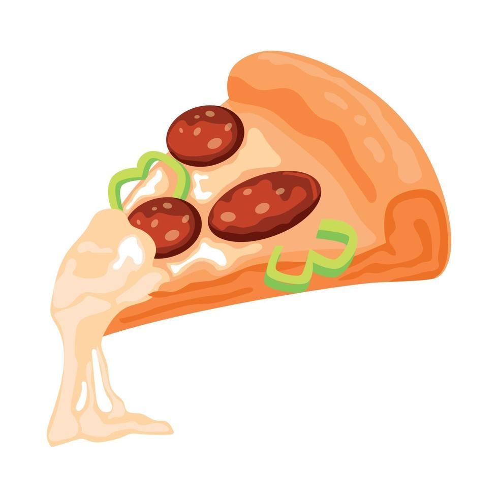 realistische pizza met pepperoni en verschillende soorten sauzen vector