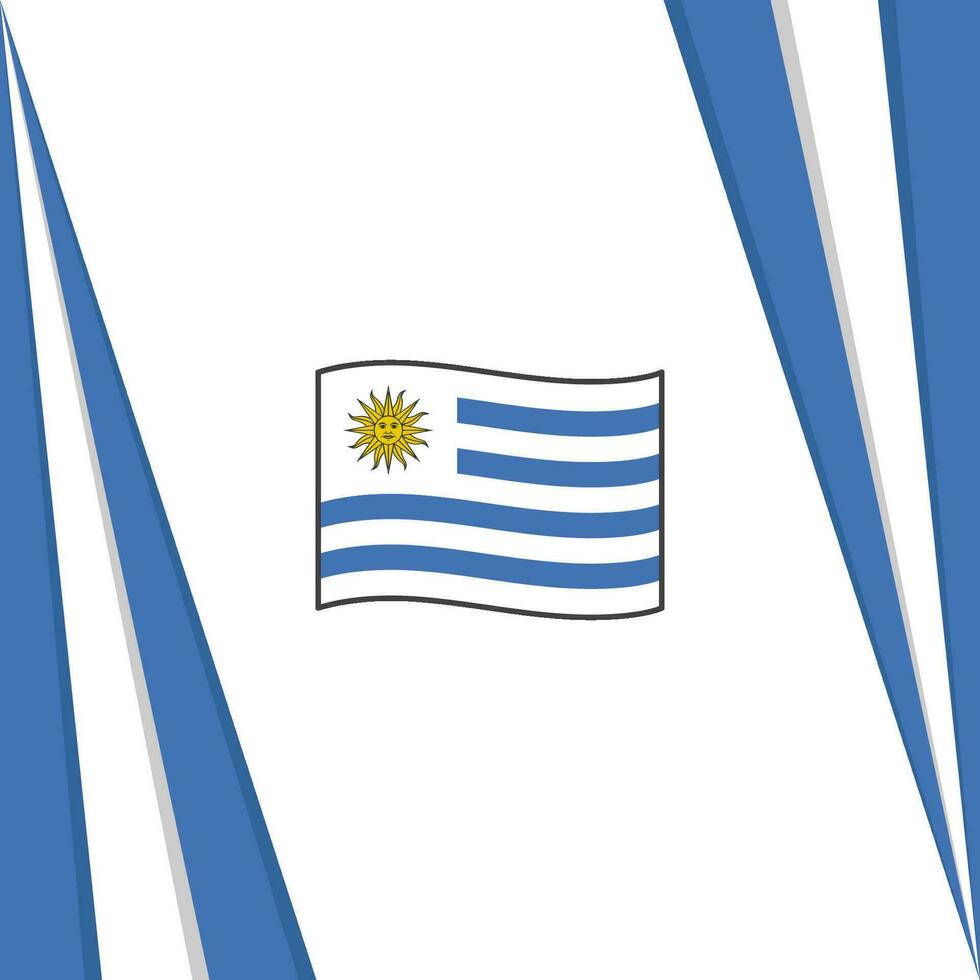 Uruguay vlag abstract achtergrond ontwerp sjabloon. Uruguay onafhankelijkheid dag banier sociaal media na. Uruguay vlag vector