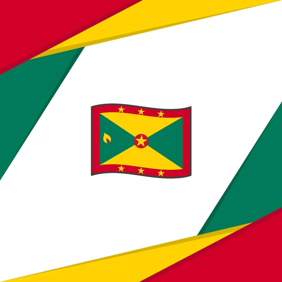 Grenada vlag abstract achtergrond ontwerp sjabloon. Grenada onafhankelijkheid dag banier sociaal media na. Grenada vector