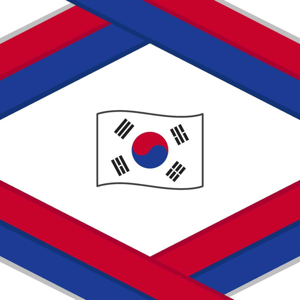 zuiden Korea vlag abstract achtergrond ontwerp sjabloon. zuiden Korea onafhankelijkheid dag banier sociaal media na. zuiden Korea sjabloon vector