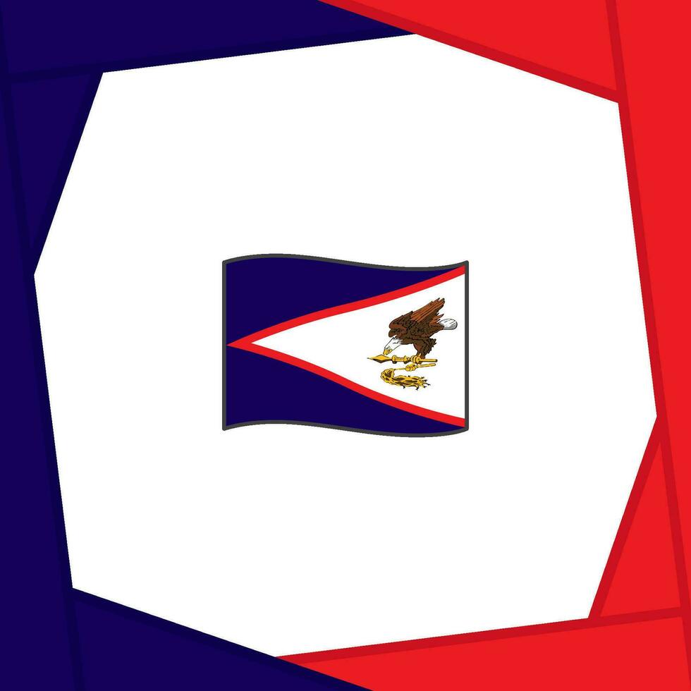 Amerikaans Samoa vlag abstract achtergrond ontwerp sjabloon. Amerikaans Samoa onafhankelijkheid dag banier sociaal media na. Amerikaans Samoa banier vector