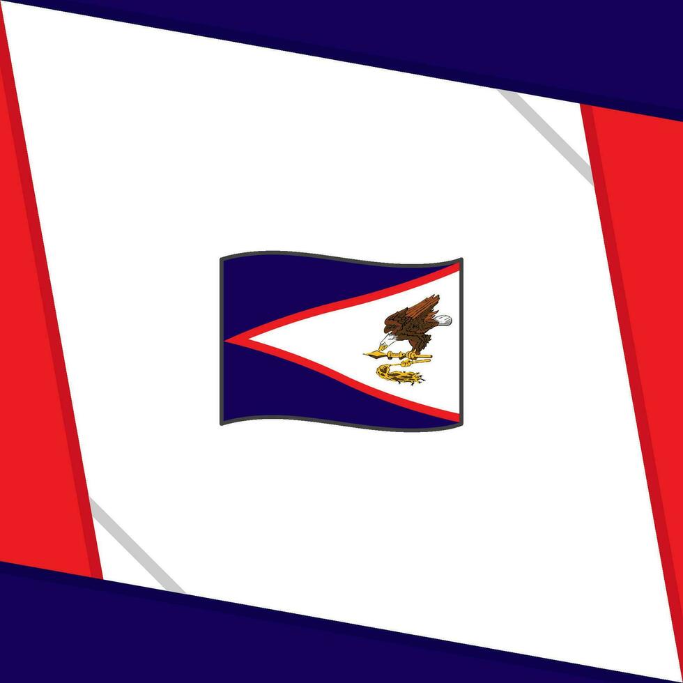 Amerikaans Samoa vlag abstract achtergrond ontwerp sjabloon. Amerikaans Samoa onafhankelijkheid dag banier sociaal media na. Amerikaans Samoa onafhankelijkheid dag vector