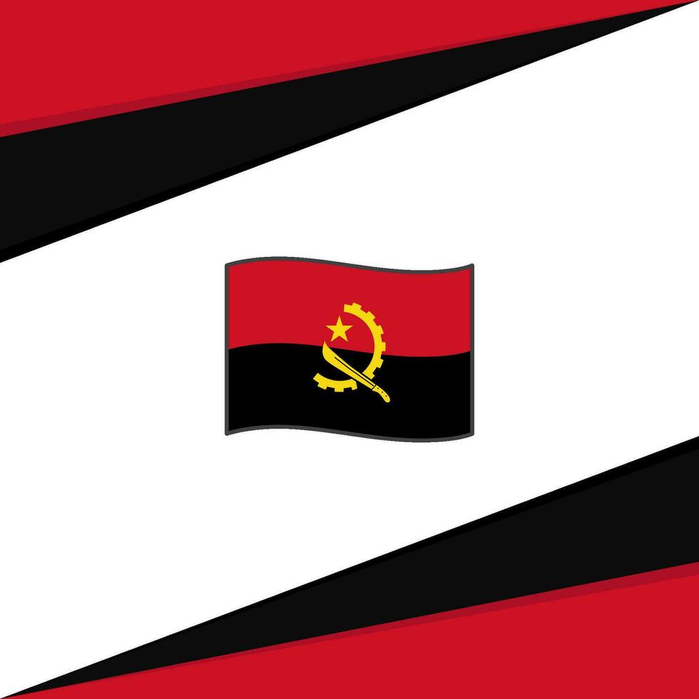 Angola vlag abstract achtergrond ontwerp sjabloon. Angola onafhankelijkheid dag banier sociaal media na. Angola ontwerp vector