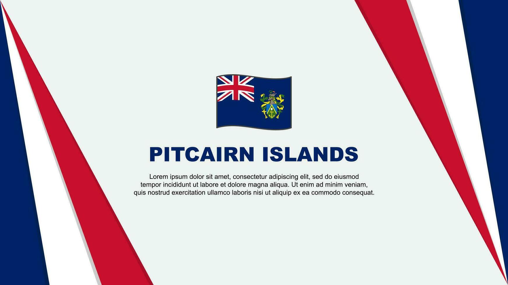 pitcairn eilanden vlag abstract achtergrond ontwerp sjabloon. pitcairn eilanden onafhankelijkheid dag banier tekenfilm vector illustratie. pitcairn eilanden vlag