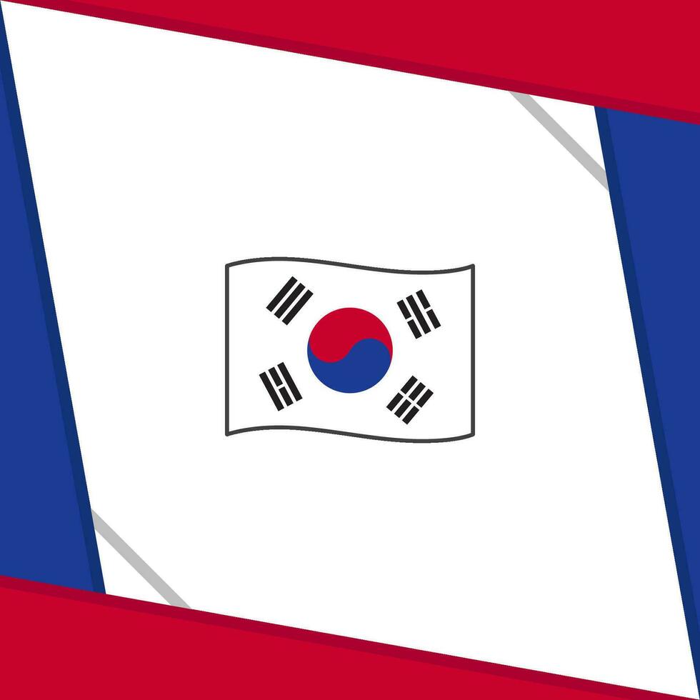 zuiden Korea vlag abstract achtergrond ontwerp sjabloon. zuiden Korea onafhankelijkheid dag banier sociaal media na. zuiden Korea onafhankelijkheid dag vector