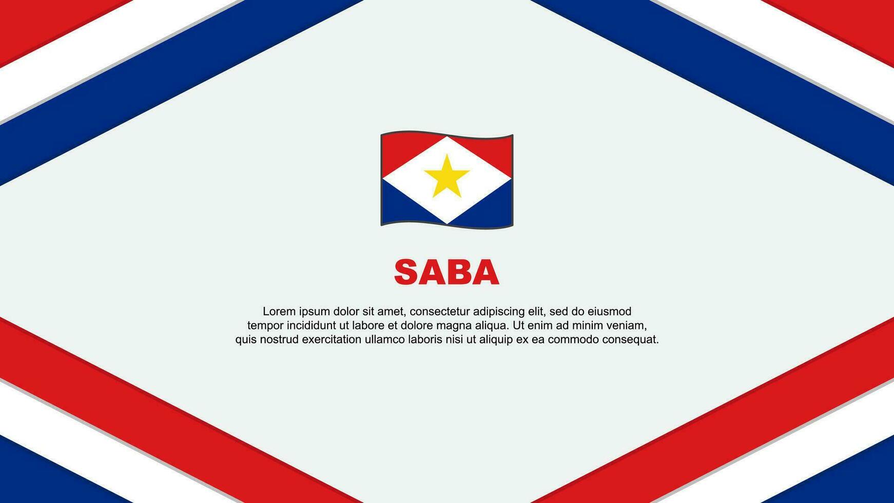 saba vlag abstract achtergrond ontwerp sjabloon. saba onafhankelijkheid dag banier tekenfilm vector illustratie. saba sjabloon