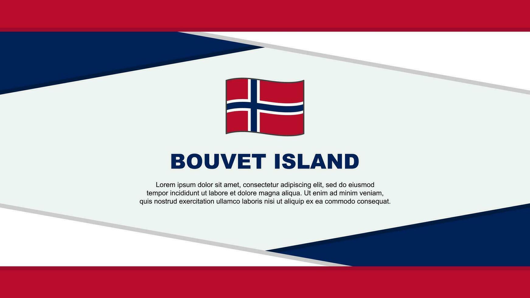 bouvet eiland vlag abstract achtergrond ontwerp sjabloon. bouvet eiland onafhankelijkheid dag banier tekenfilm vector illustratie. bouvet eiland vector