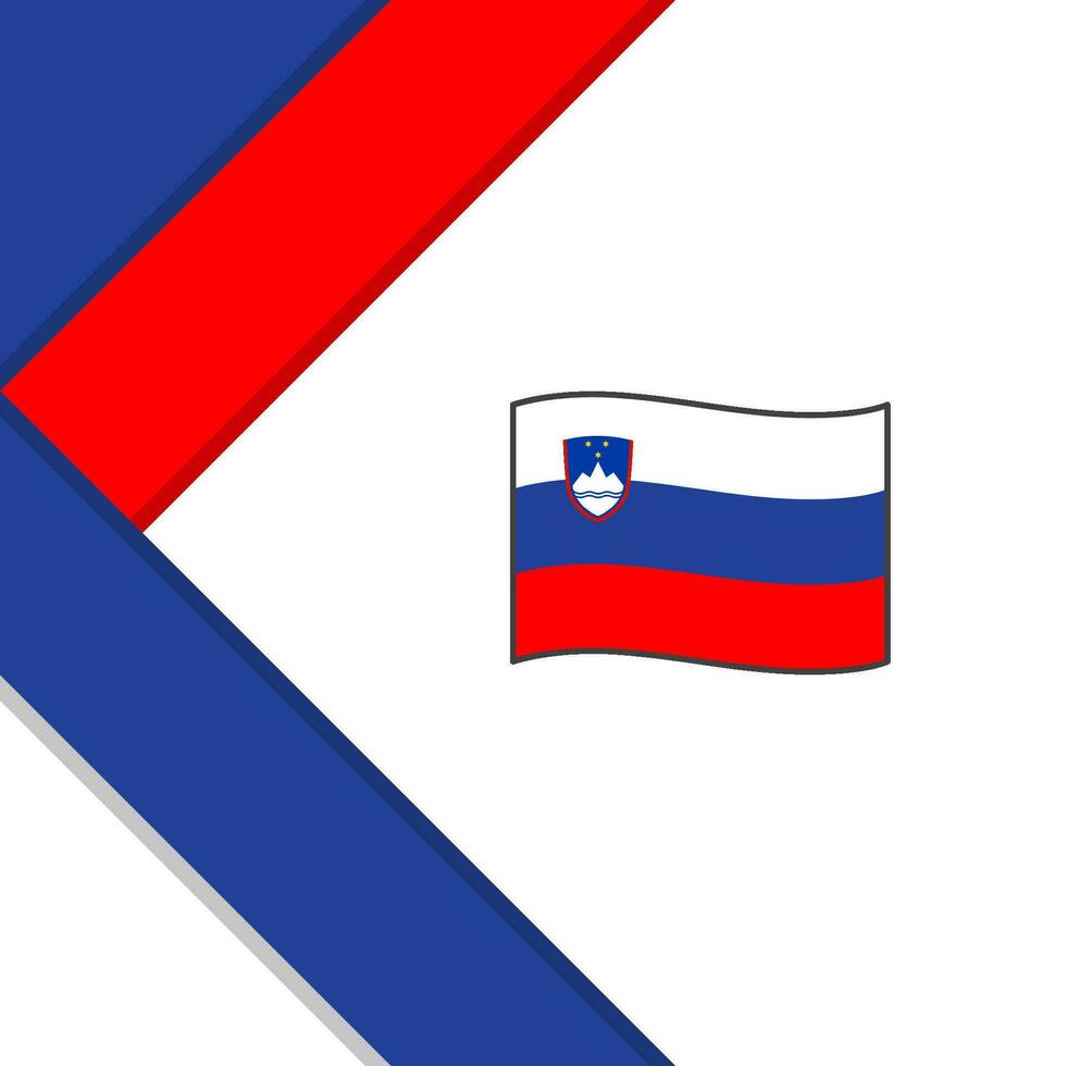 Slovenië vlag abstract achtergrond ontwerp sjabloon. Slovenië onafhankelijkheid dag banier sociaal media na. Slovenië vector