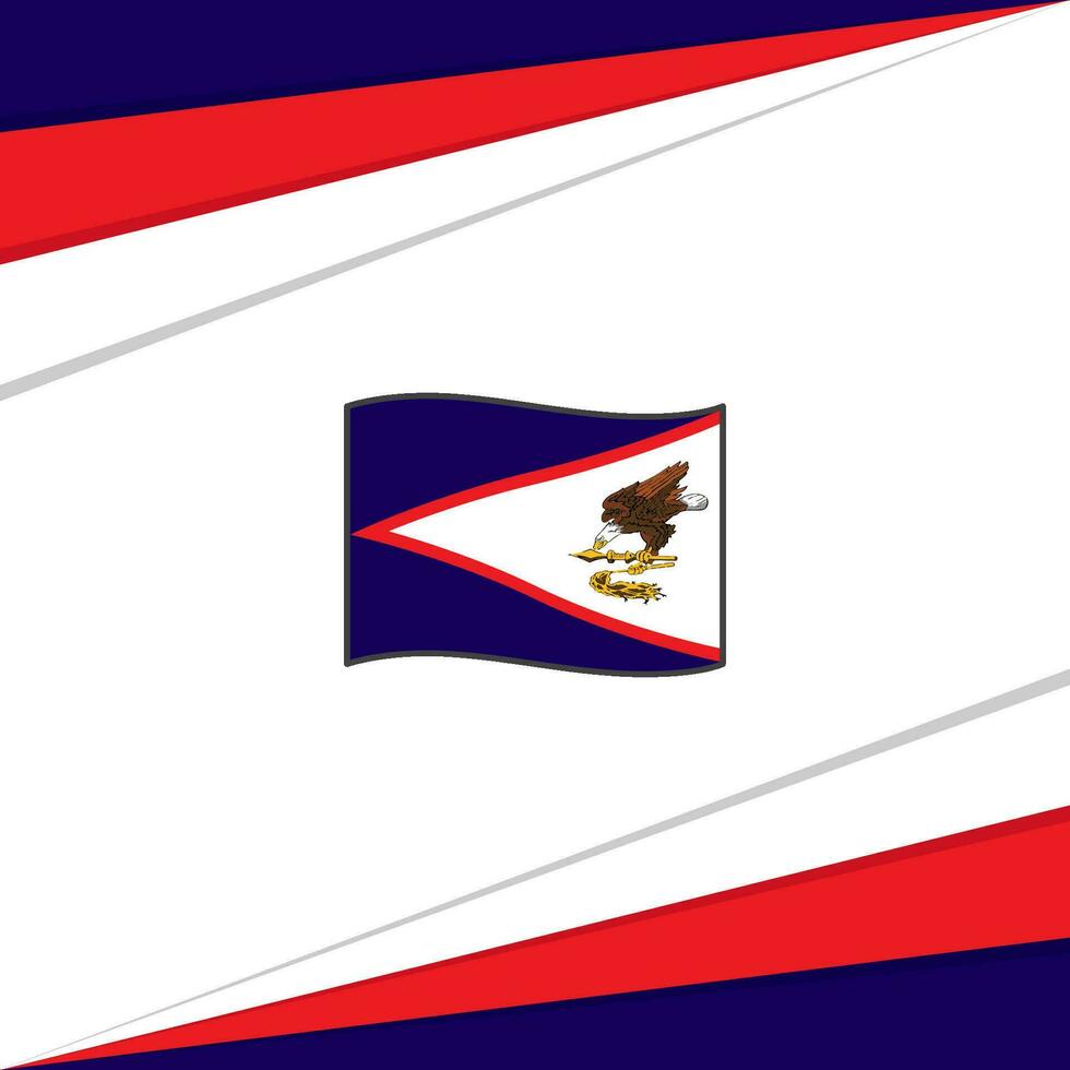 Amerikaans Samoa vlag abstract achtergrond ontwerp sjabloon. Amerikaans Samoa onafhankelijkheid dag banier sociaal media na. Amerikaans Samoa ontwerp vector