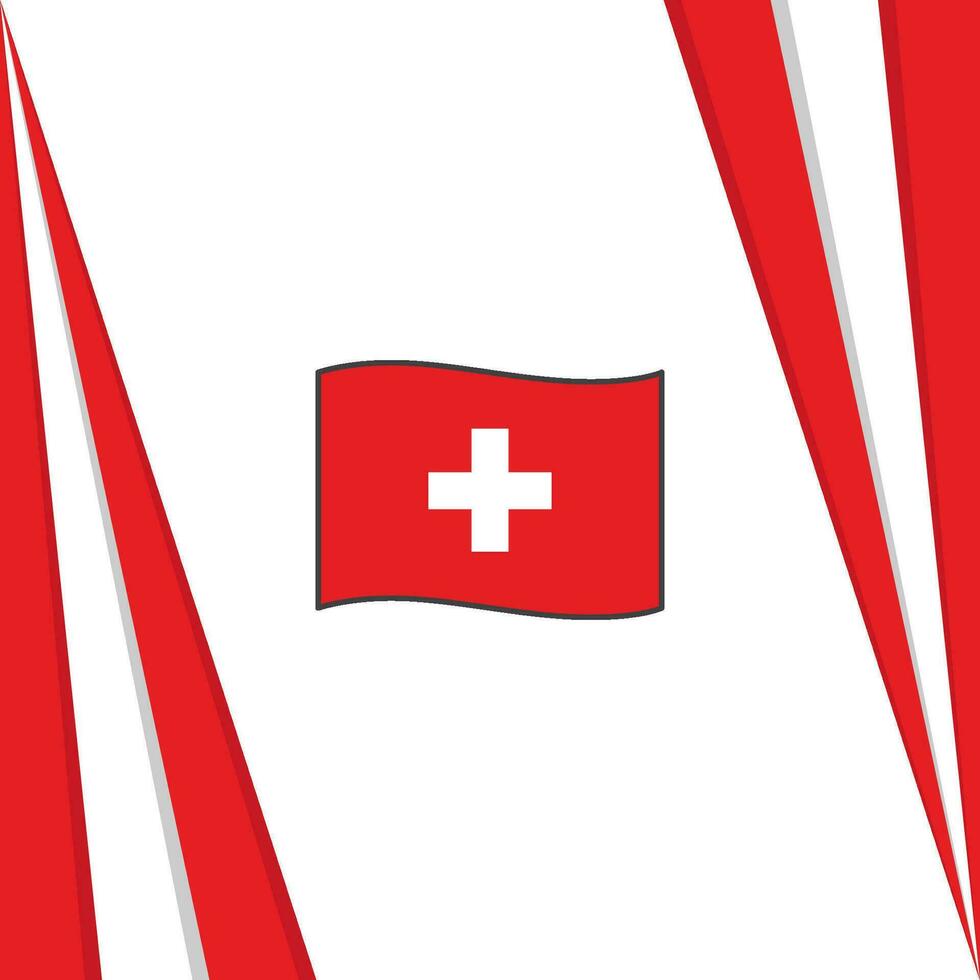 Zwitserland vlag abstract achtergrond ontwerp sjabloon. Zwitserland onafhankelijkheid dag banier sociaal media na. Zwitserland vlag vector