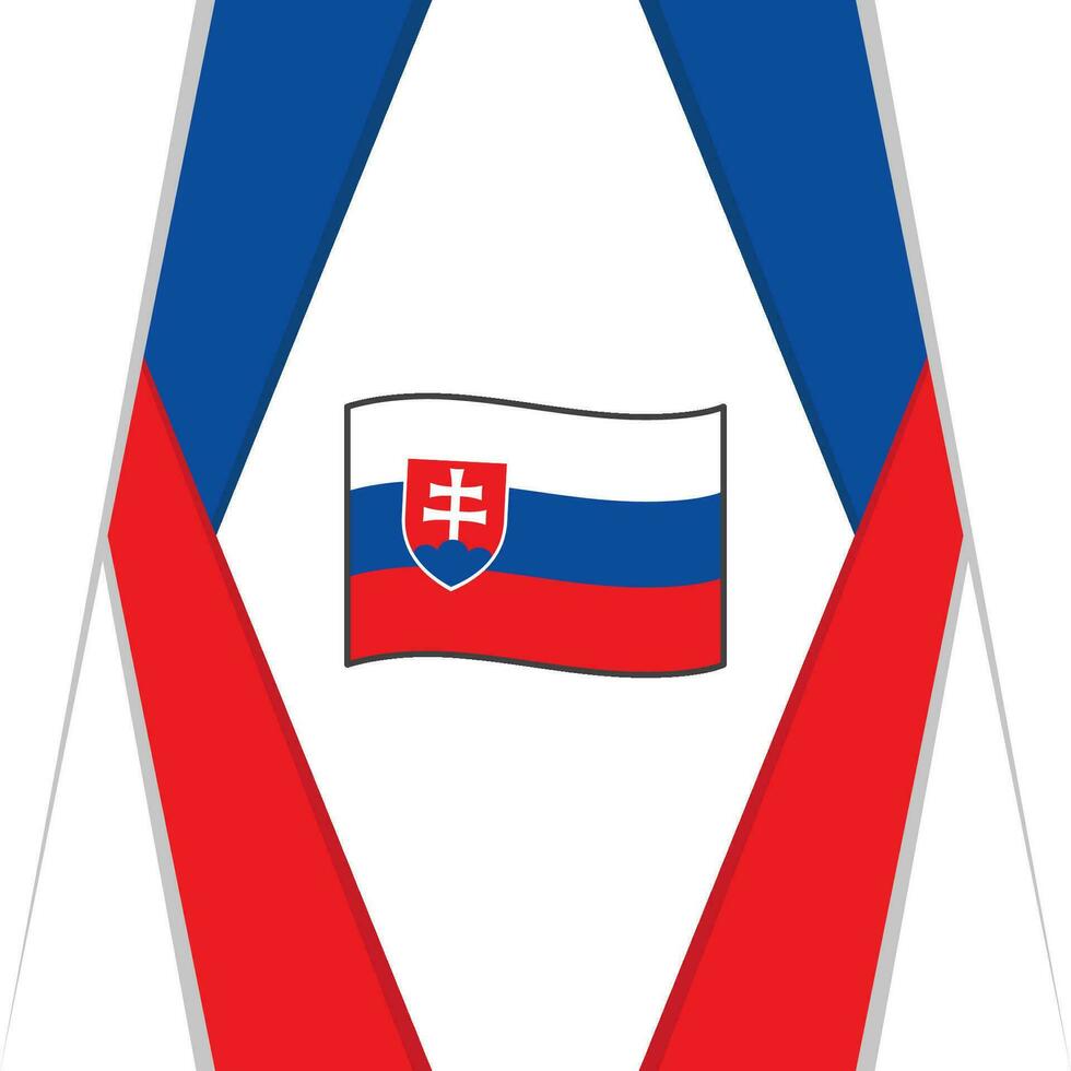 Slowakije vlag abstract achtergrond ontwerp sjabloon. Slowakije onafhankelijkheid dag banier sociaal media na. Slowakije ontwerp vector