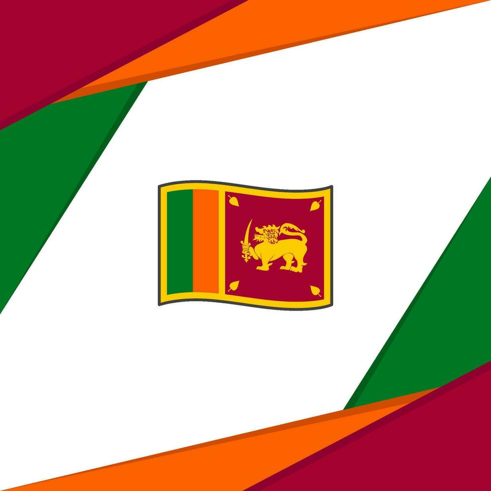 sri lanka vlag abstract achtergrond ontwerp sjabloon. sri lanka onafhankelijkheid dag banier sociaal media na. sri lanka achtergrond vector