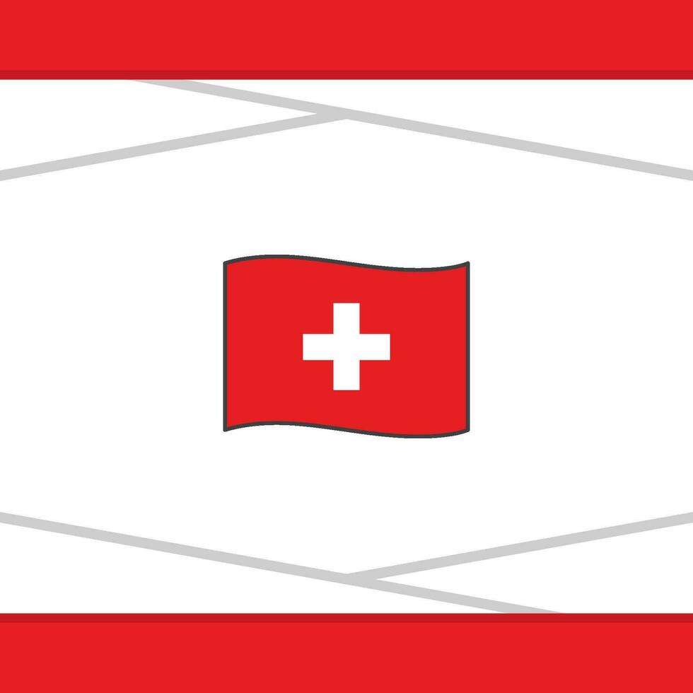 Zwitserland vlag abstract achtergrond ontwerp sjabloon. Zwitserland onafhankelijkheid dag banier sociaal media na. Zwitserland vector