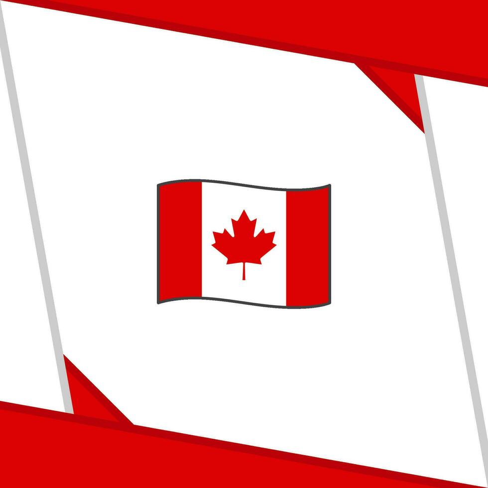 Canada vlag abstract achtergrond ontwerp sjabloon. Canada onafhankelijkheid dag banier sociaal media na. Canada onafhankelijkheid dag vector
