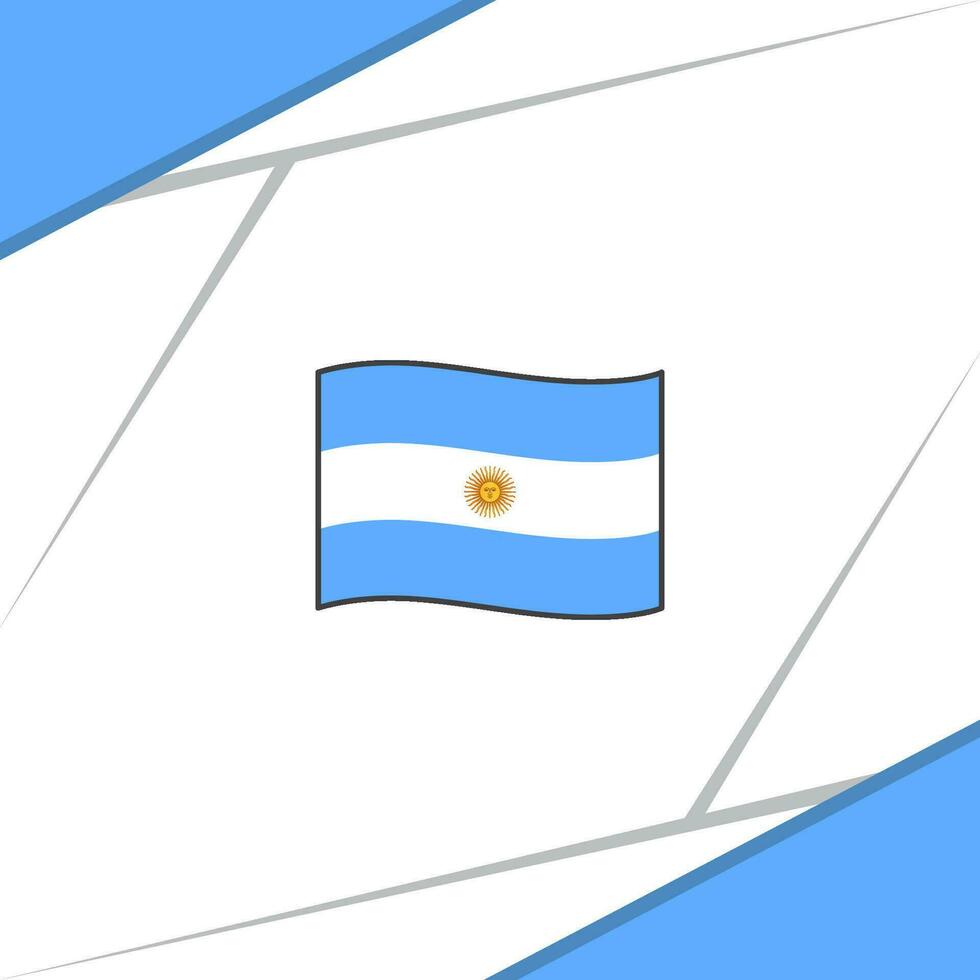 Argentinië vlag abstract achtergrond ontwerp sjabloon. Argentinië onafhankelijkheid dag banier sociaal media na. Argentinië ontwerp vector