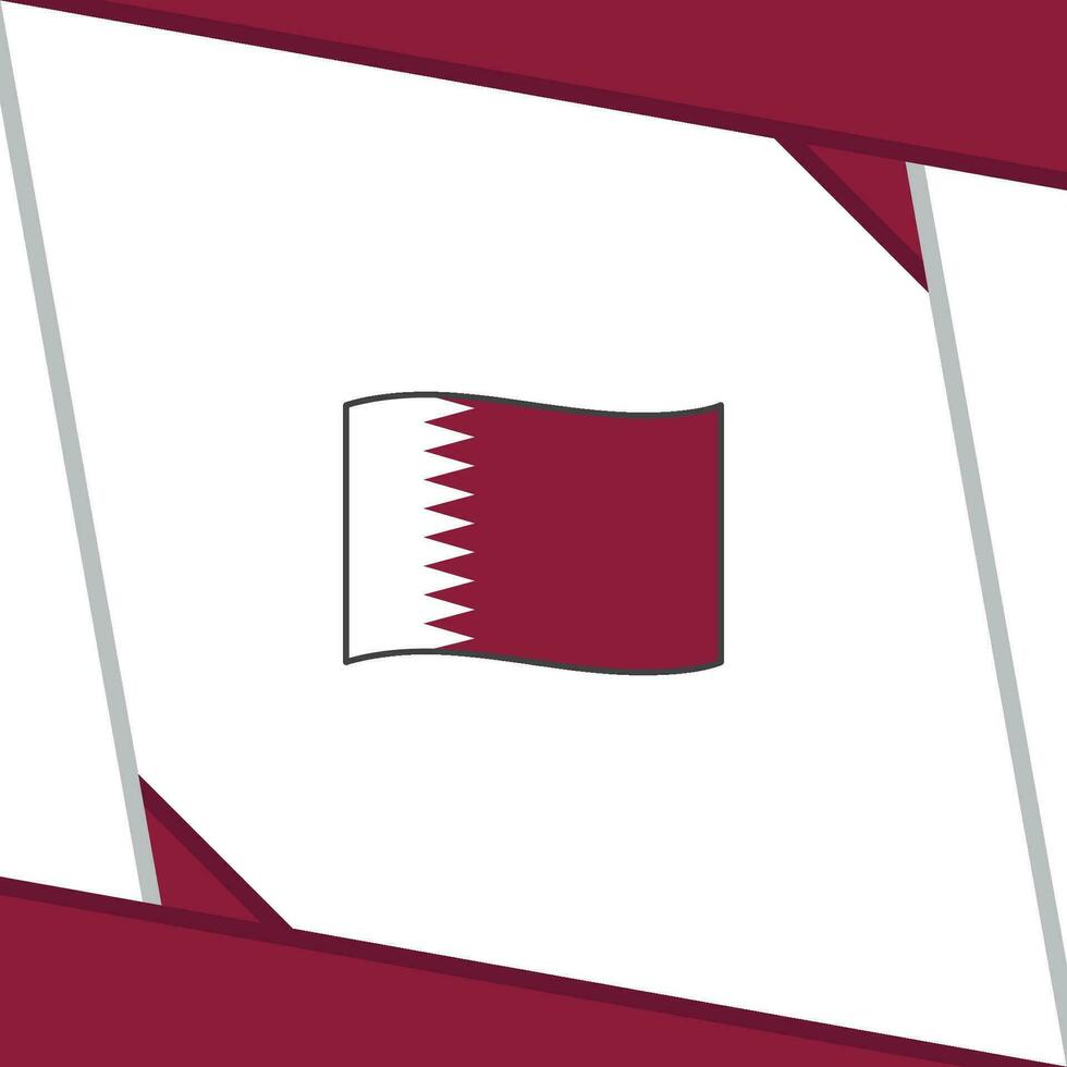 qatar vlag abstract achtergrond ontwerp sjabloon. qatar onafhankelijkheid dag banier sociaal media na. qatar sjabloon vector