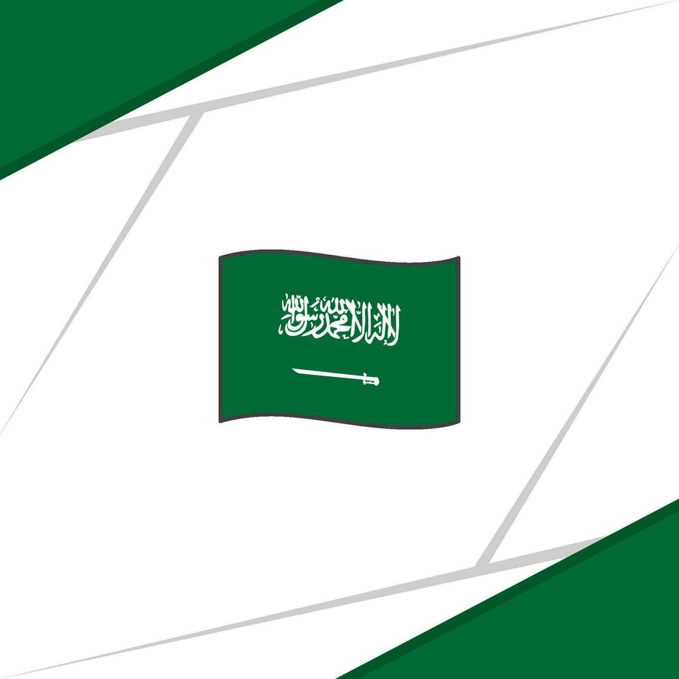 saudi Arabië vlag abstract achtergrond ontwerp sjabloon. saudi Arabië onafhankelijkheid dag banier sociaal media na. saudi Arabië vector